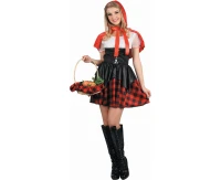 Role play-set for adult Naughty Red Riding Hood (dress, hooded cape), size S EOL